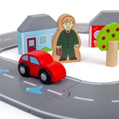 Bigjigs Rail Dřevěná silnice osmička (1)