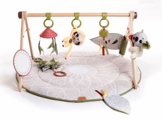 Hrací podložka s dřevěnou hrazdou Boho Chic Tiny Love