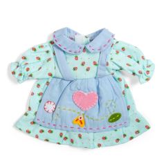 Bigjigs Toys Modré šaty s jahůdkami pro panenku 28 cm
