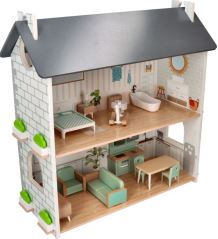 Dřevěný útulný domeček pro panenky - Adam Toys (2)