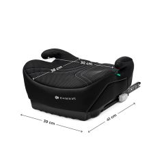 Dětský podsedák ISOFIX i-Size 125–150 cm – lehký, AIR FLOW, černý (3)