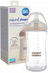 Natural Shape antikoliková láhev 330 ml, 6m+, silikonový dudlík, DuoFlex, bez BPA