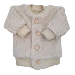 Dětská hřejivá bundička/mikina medvídek, béžová, 56/62