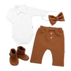 4D sada pro chlapečky Baby Elegán - karamelová (1)