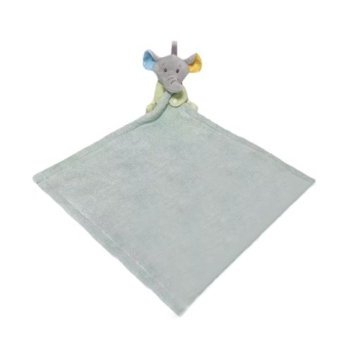 Baby Ručník s hračkou Slon, 35x35cm , šedý