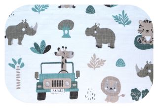 Tetrová plenka 70×80 cm Basic, 100% bavlna, Safari - 1ks (1)