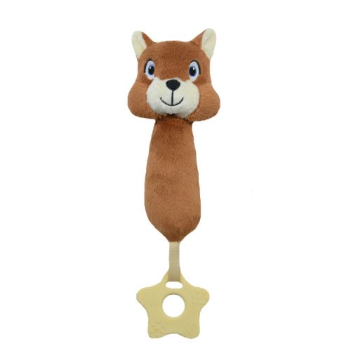 Tulilo Hračka se zvukem Veverka 17 cm, pískátko a kousátko, 0m+