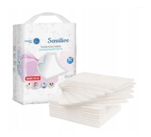 Akuku Jednorázové hygienické podložky Sensitive, 10 ks