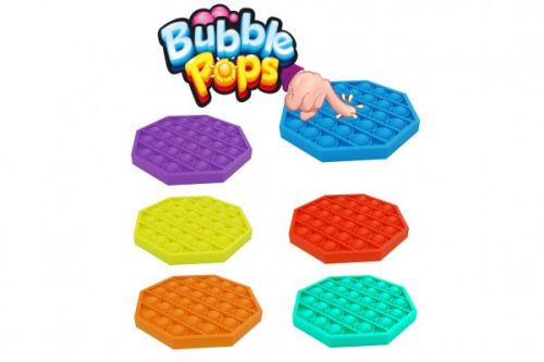 Bubble pops - Praskající bubliny silikon antistresová spol. hra oranžová - 1 ks (409499)
