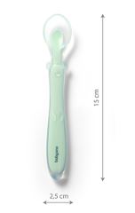 Silikonová lžička měkká, flexibilní - mátová, BabyOno (1)