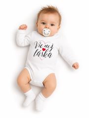 Body dlouhý rukáv, Víc než láska, Baby Nellys, bílé