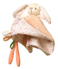 Přítulníček, mazlíček s chrastítkem, Baby Bunny. 25 x 25 cm (1)