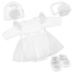 Luxusní 4D slavnostní sada oblečení pro miminko Girl - bílá (3)