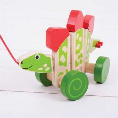 Bigjigs Baby Tahací dinosaurus (4)