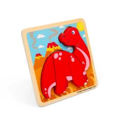 Bigjigs Toys Dřevěné vkládací puzzle Diplodocus Bigjigs Toys Dřevěné vkládací puzzle Diplodocus