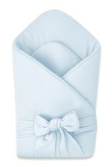 Luxusní zavinovačka SOFT pro miminko 75x75 cm - sv. modrá