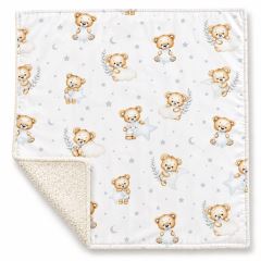 Dětská luxusní oboustranná deka beránek 90x75 cm, Sleepy Teddy, bílá, cream (1)