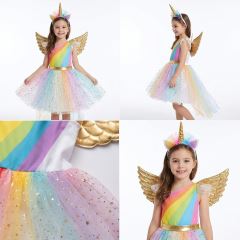 Dětský kostým Unicorn princess Premium 122-128 M (2)