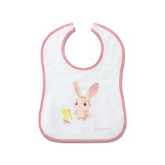 Froté bryndáček s podšívkou, nepromokavý, růžový, BabyOno