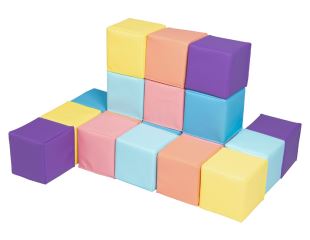 2Kids Toys Pěnové kostky pastelové - 18ks