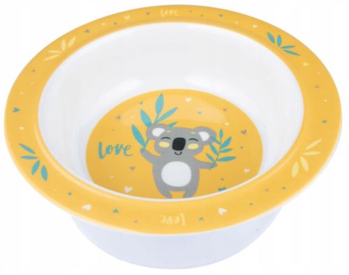 Canpol Babies Melaminová miska, Exotic Animals - žlutá
