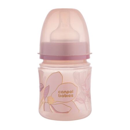 Antikoliková kojenecká láhev EasyStart, 120 ml, GOLD, růžová