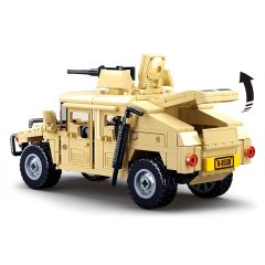 Sluban Army Model Bricks M38-B0837 Hummer bojový off road (2)