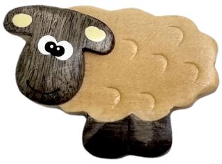 2Kids Toys Dřevěná magnetka velká Ovce (1)