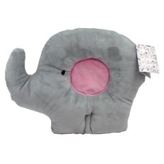 Plyšový polštářek Sloník - šedý