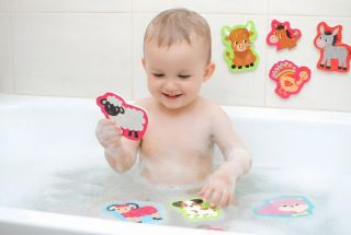 Buddy & Barney Pěnové puzzle do vany Farma, 18 ks (3)