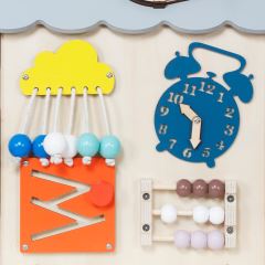 Montessori Activity board Domeček šedý (3)