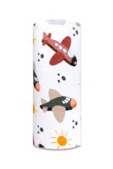 Tetrová plenka 70×80 cm Basic, 100% bavlna,  Barevná letadla - 1 ks