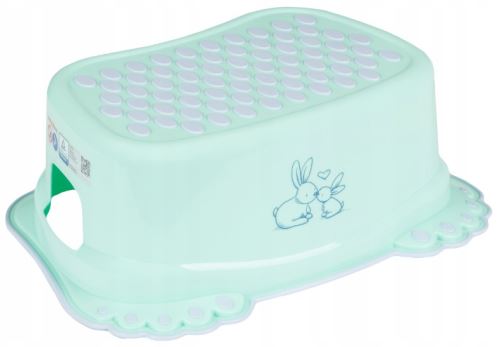 Stolička, schůdek s protiskluzovou funkcí Tega Baby, Eco Bunny, mátový