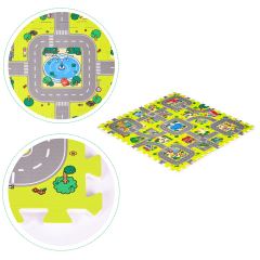 Pěnové puzzle, podložka - Město, 9 dílů (5)