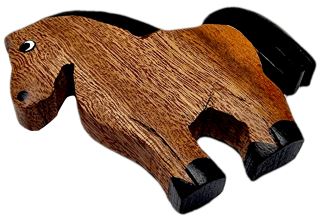 2Kids Toys Dřevěná magnetka velká Kůň (2)
