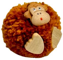 2Kids Toys Dřevěná magnetka velká pompon Opice (2)