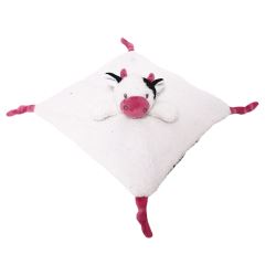 Tulilo Přítulníček Kravička bílo-bordó 25 cm, plyš, 0m+