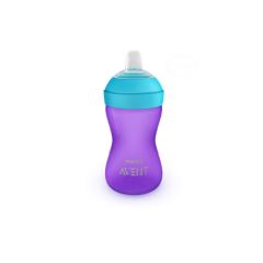 AVENT Netekoucí hrneček 300 ml, jemná hubička - fialová