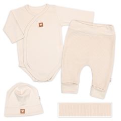 Rostoucí 3dílná sada pro miminko Nature - béžová (2)