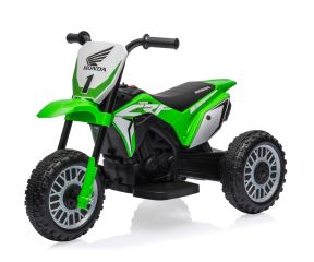 Dětská elektrická motorka Honda CRF450R tříkolka 6V - zelená