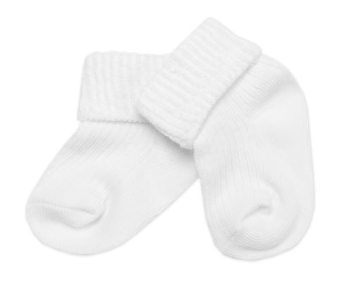 Kojenecké ponožky, Baby Nellys, bílé (1)