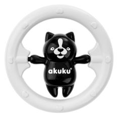 Chrastítko s Medvídkem - černo/bílé, Akuku
