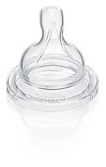 Silikonová savička Classic Avent, 3m+, 3 otvory (44948)
