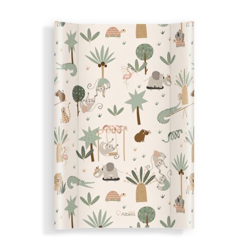 Přebalovací podložka na postýlku, tvrdá, 70×47 cm, Safari