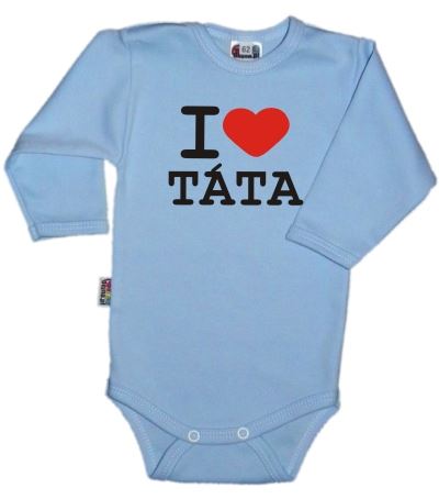 Baby Dejna Body dl. rukáv Kolekce I Love Táta, sv. modré (49277)
