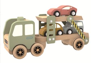 2Kids Toys Dřevěný autopřepravník (1)