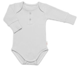 Žebrovaná rostoucí souprava 3D, Baby Boy - šedá (2)