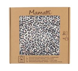 Mamatti Látková plenka EKO sada - kalhotky + 2 x plenka, Gepardík, vel. 3 - 8 kg (1)