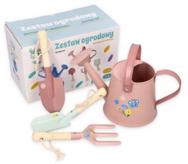 Zahradní set pro děti Adam Toys – 4 ks, růžový, 3+ (1)