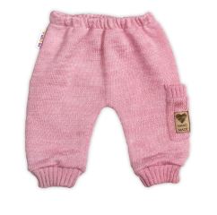 Rostoucí pletený svetřík a kalhoty s kapsou Hand Made 2D, Nature, růžová (1)